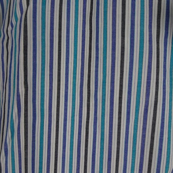 Columbia Short Sleeve Shirt Men's Size XL Blue Stripe Thompson Hill Button Front - Picture 3 of 8